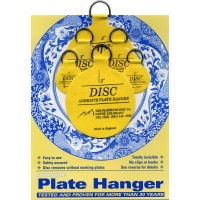 Disc Adhesive Plate Hangers Small Assorted Set of 2x1,25", 2x2", and 2x3" 609722691789  121235654307